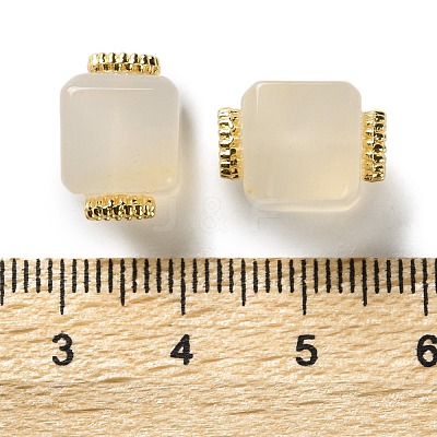Natural Agate Cube Beads G-G179-02-1