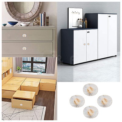 Natural Quartz Crystal Drawer Knobs FIND-WH0056-40P-04-1