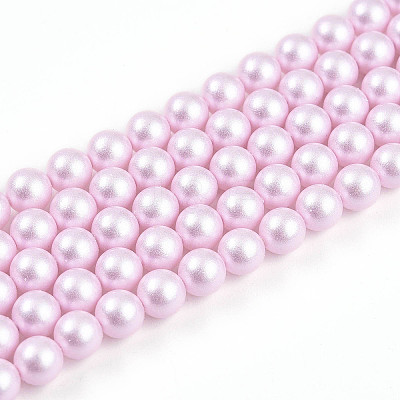 Baking Paint Pearlized Glass Pearl Bead Strands HY-N002-5mm-C03-1