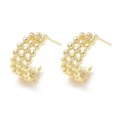 Brass Stud Earrings KK-CBAD851-35G-1