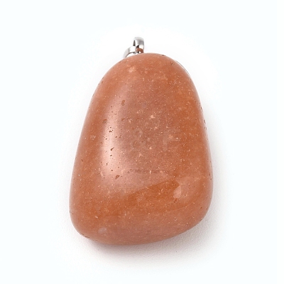 Natural Red Aventurine Pendants G-k302-B13-1