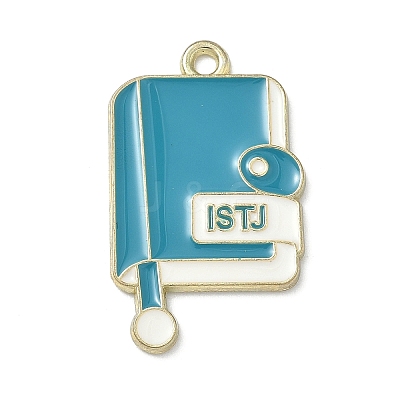 MBTI Theme Alloy Enamel Pendants ENAM-I083-01G-05-1