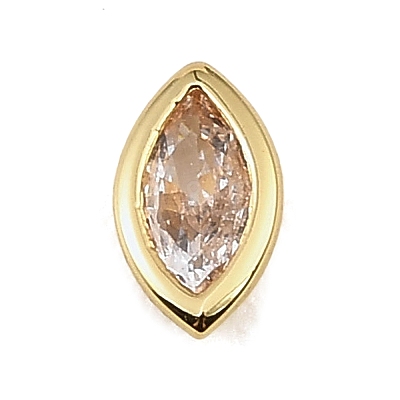 Brass Pave Cubic Zirconia Cabochons CU-CBA30E8-02G-04-1