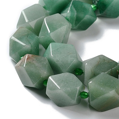 Natural Green Aventurine Beads Strands G-C182-28-02-1
