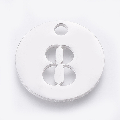Non-Tarnish 304 Stainless Steel Pendants X-STAS-F233-08-P-1