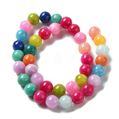 Natural Yellow Jade Beads Strands JBR10mm-C-1