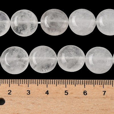 Natural Angola Quartz Crystal Beads Strands G-L648-B15-15mm-1