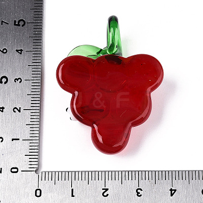 Handmade Lampwork Pendants LAMP-N034-14C-1