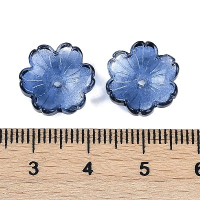 Transparent Spray Paint Glass Beads X1-GLAA-H035-04D-1