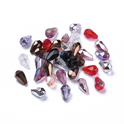 Electroplate Czech Glass Beads GLAA-O018-15-1