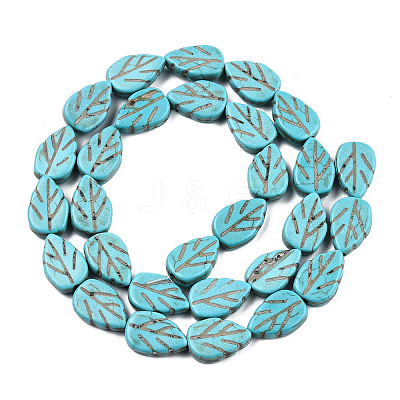 Gemstone Beads Strands X-TURQ-S240-14x10mm-2-1