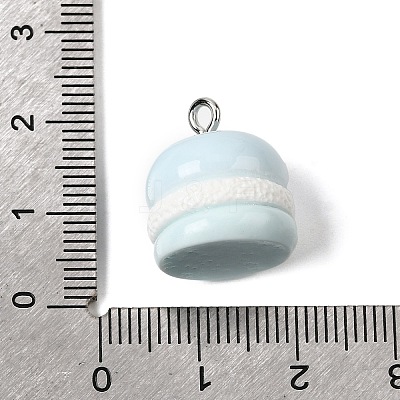 Opaque Resin Pendants RESI-P051-06P-M-1