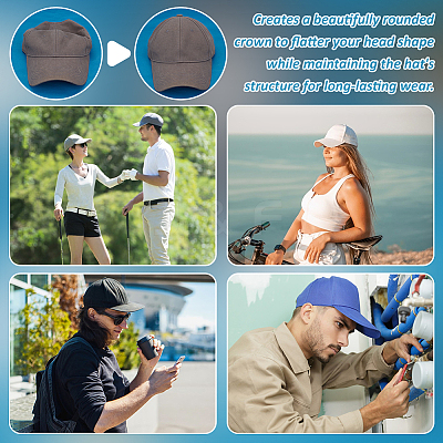 Paper Hat Shaper Insert for Baseball Caps LS-AJEW-WH0460-093-1