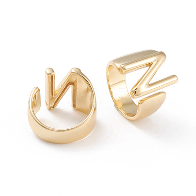 Brass Cuff Rings RJEW-L097-06N-1
