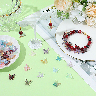 240Pcs 12 Colors Glass Beads DGLA-SC0001-04-1