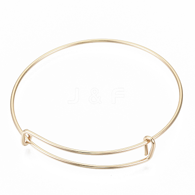 Adjustable Iron Expandable Bangle Making BJEW-R038-KC-1