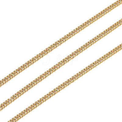 Ion Plating(IP) 304 Stainless Steel Diamond Cut Chunky Curb Chains CHS-CJ0001-30G-1