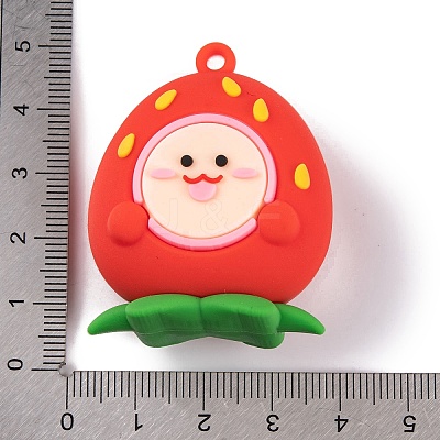 Fruit PVC Plastic Pendants KY-S172-08B-1