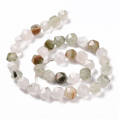 Natural Tianshan Cui Quartzite Beads Strands G-G990-F06-1