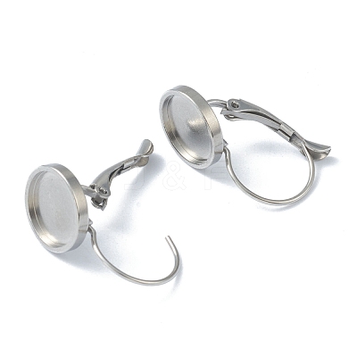 Tarnish Resistant 304 Stainless Steel Leverback Earring Findings KK-H152-09C-P-1