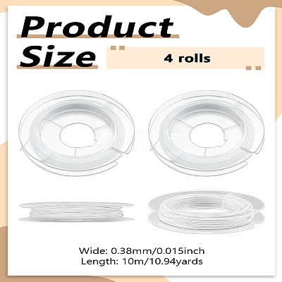 4 Rolls Tiger Tail Wire TWIR-LP0001-17A-06-1