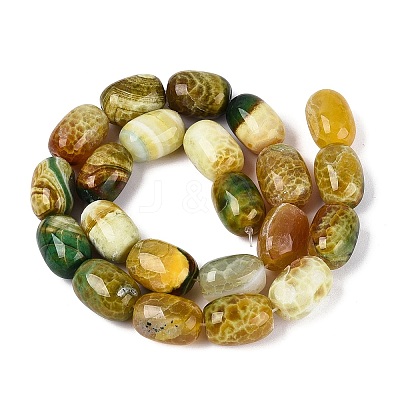 Natural Dragon Veins Agate Beads Strands G-Q606-42C-1