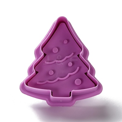 Christmas Themed PET Plastic Cookie Cutters DIY-K056-14-1