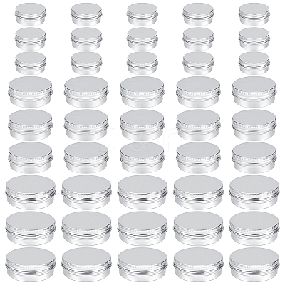 120Pcs 3 Styles Round Aluminium Tin Cans CON-WA0001-14-1