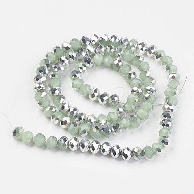 Electroplate Glass Beads Strands EGLA-A034-J8mm-M01-1