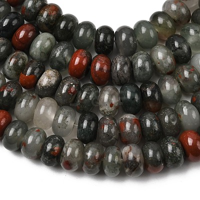 Natural African Bloodstone Beads Strands G-A280-A06-02-1