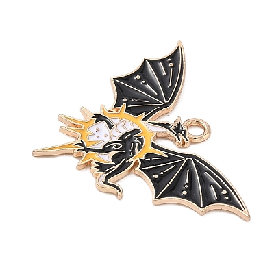 Alloy Enamel Pendants ENAM-P258-05C-G-1