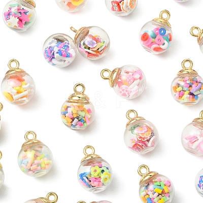 27Pcs 9 Styles Glass Pendants FIND-YW0008-07-1