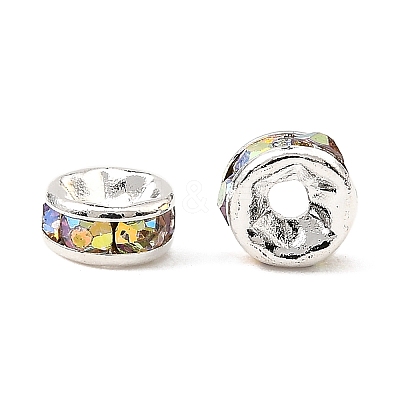 Brass Rhinestone Spacer Beads RB-A014-Z5mm-28S-NF-1