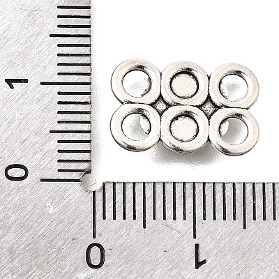 Tibetan Style Alloy Links Connector Charms FIND-D042-07D-AS-1