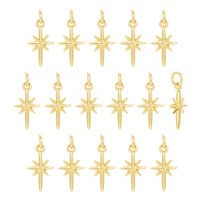 16Pcs Brass Pendants KK-UN0002-13-1