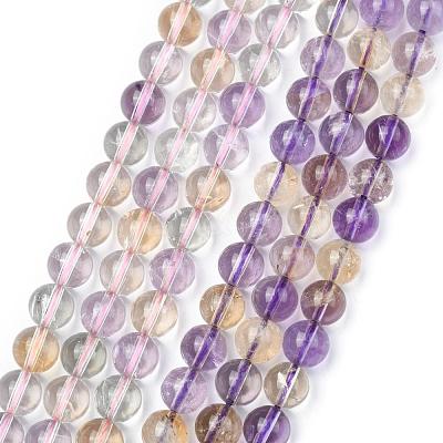Natural Ametrine Beads Strands G-G462-8mm-06-1