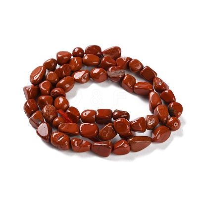 Natural Red Jasper Beads Strands G-P497-01C-54-1
