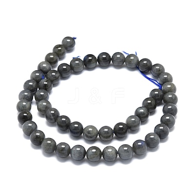 Natural Larvikite Beads Strands G-O201A-07B-1