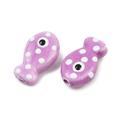 Handmade Porcelain Beads X-PORC-B009-03F-1
