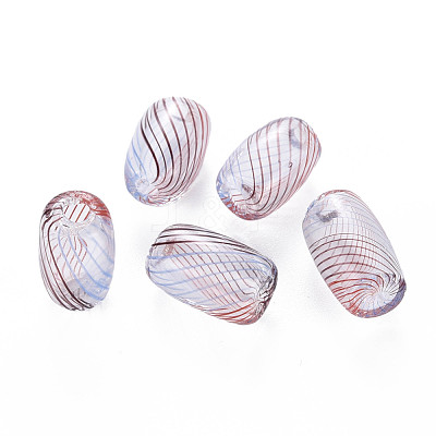 Transparent Handmade Blown Glass Globe Beads GLAA-T012-16-1