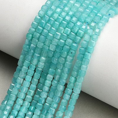 Natural Amazonite Beads Strands GG-CBA77FB-D02-01-1