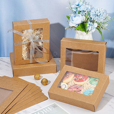 Cuboid Kraft Paper Storage Gift Boxes CON-WH0095-99A-01-1