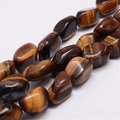 Natural Tiger Eye Bead Strands G-K153-D18-1