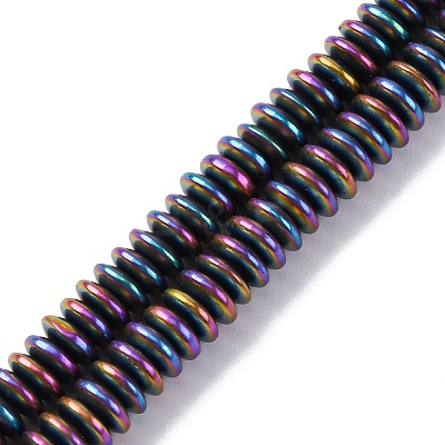 Electroplated Non-magnetic Hematite Beads Strands G-P571-B01-01-1
