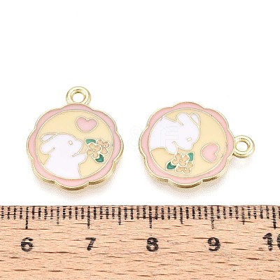 Alloy Enamel Pendants ENAM-T022-62B-1