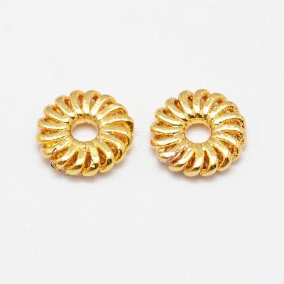 Brass Spacer Beads KK-F718-12G-1