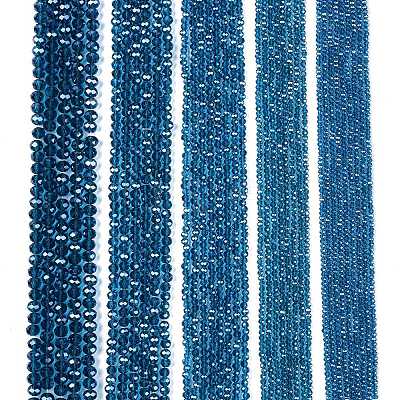 Electroplate Glass Beads Strands EGLA-A044-T2mm-A27-1