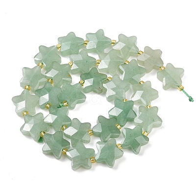 Natural Green Aventurine Beads Strands G-P573-C06-01A-1
