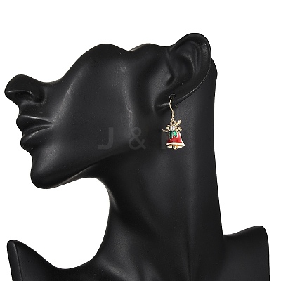 Alloy Enamel Dangle Earrings EJEW-JE06609-1