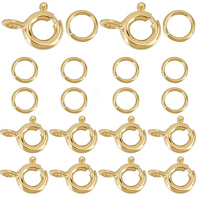 10Pcs 925 Sterling Silver Spring Ring Clasps STER-CN0001-22G-1